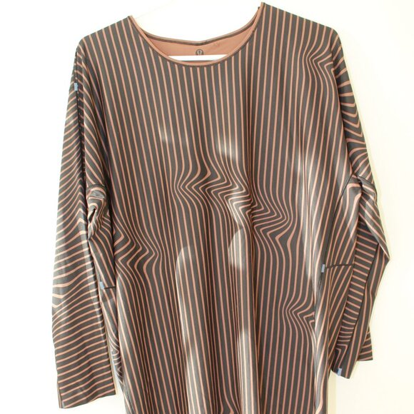 Lululemon loose fit long sleeve top - striped - Picture 1 of 6